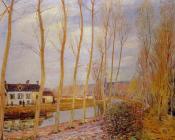 阿尔弗莱德 西斯莱 : The Loing Canal at Moret